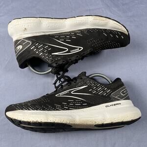 Brooks Glycerin 20 Men’s Size 9.5 Running Shoes Black Gym Sneakers 1103821D059